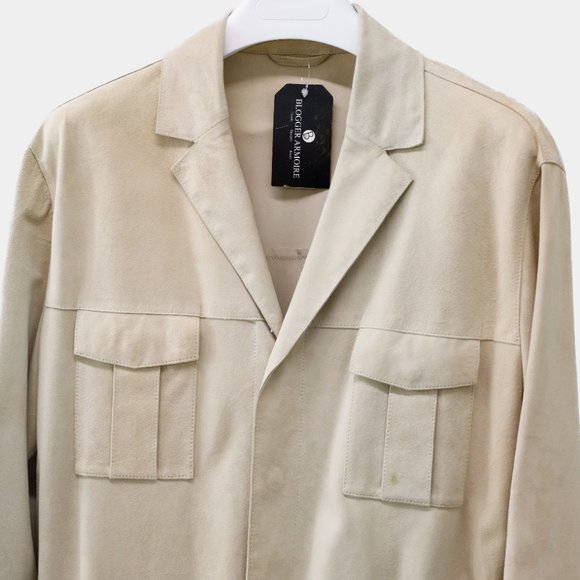 CC Corneliani Cream Suede Jacket - Picture 3 of 9